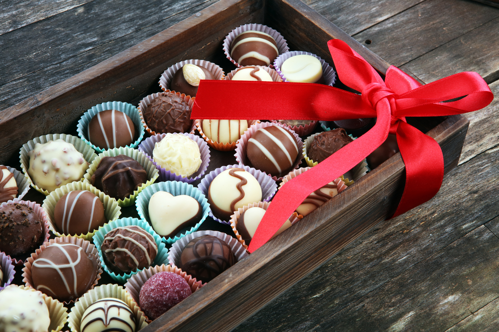 a lot of variety chocolate pralines, belgian confectionery gourmet chocolate